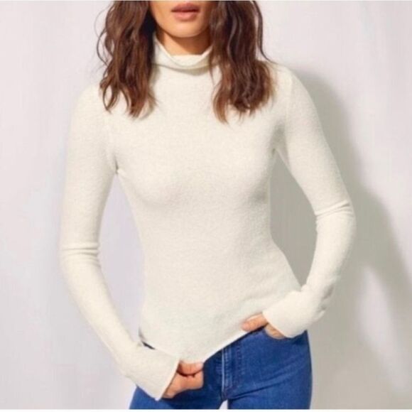 Wilfred Cream Turtle Neck Sweater - Picture 1 of 9
